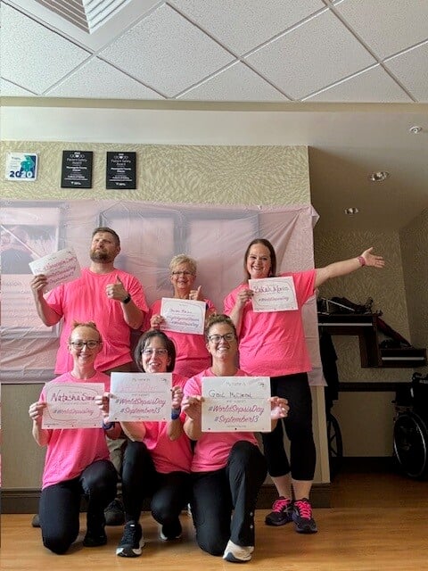 Group of FKC Monongalia Staff Celebrating Sepsis Awareness Month