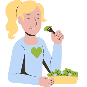 Eating a healthy diet