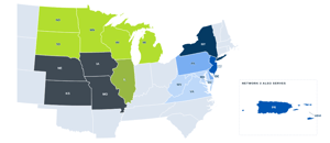 Quality Insights ESRD Network Coverage Map